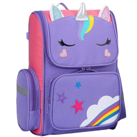 Imagem de Mochila De Costas Infantil Feminina  Unicórnio Menina