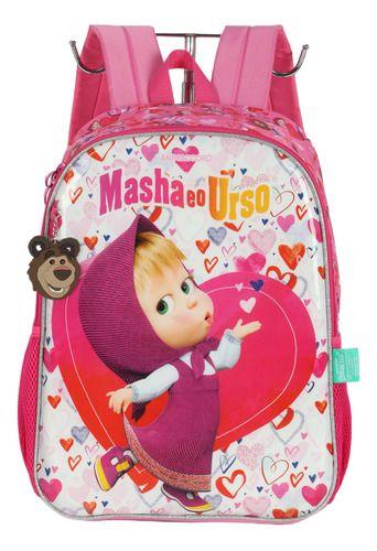 Imagem de Mochila De Costas Infantil Meninas Original Masha E O Urso