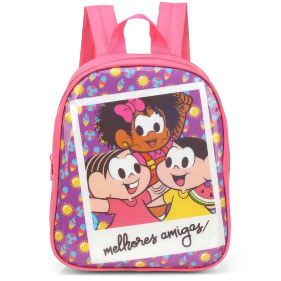 Imagem de Mochila De Costas Infantil Pequena Turma Da Mônica Pink - luxcel