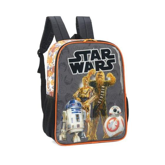 Imagem de Mochila De Costas Infantil Star Wars Laranja R2D2 Original