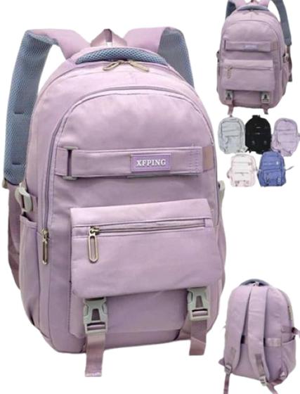 Imagem de Mochila De Costas Juvenil Escolar Feminina Reforçada Espaçosa