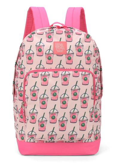 Imagem de Mochila de Costas Juvenil Escolar Rosa UP4YOU - Luxcel