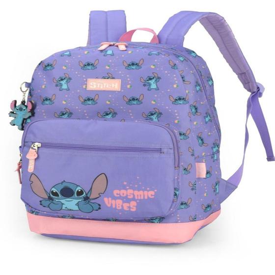 Mochila de Costas Juvenil Stitch Roxo MS46975SCRX - Luxcel Menor preço em Mochila de Costas Juvenil Stitch Roxo MS46975SCRX - Luxcel