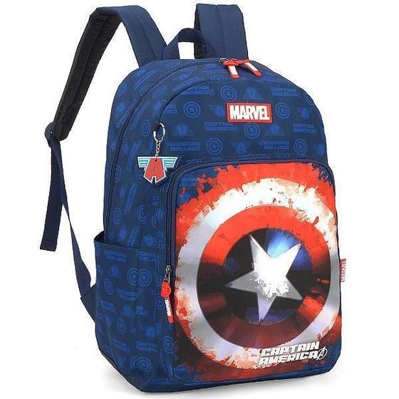 Imagem de Mochila De Costas Luxcel Avengers Capitão América Azulescuro