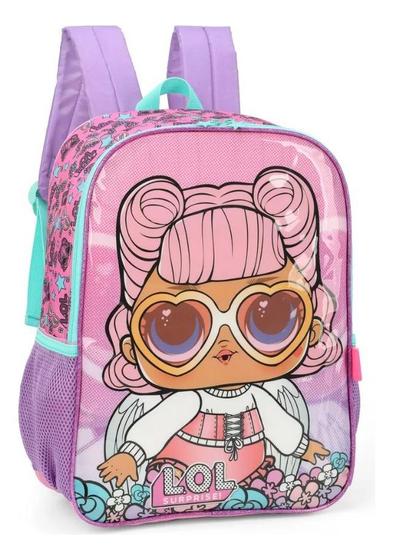 Imagem de Mochila De Costas Luxcel Lol Surprise Rosa 41x30x14cm