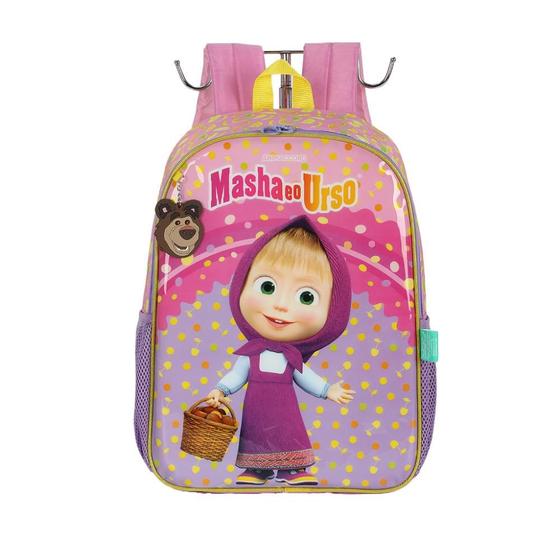 Imagem de Mochila de Costas Luxcel Masha e o Urso Violeta