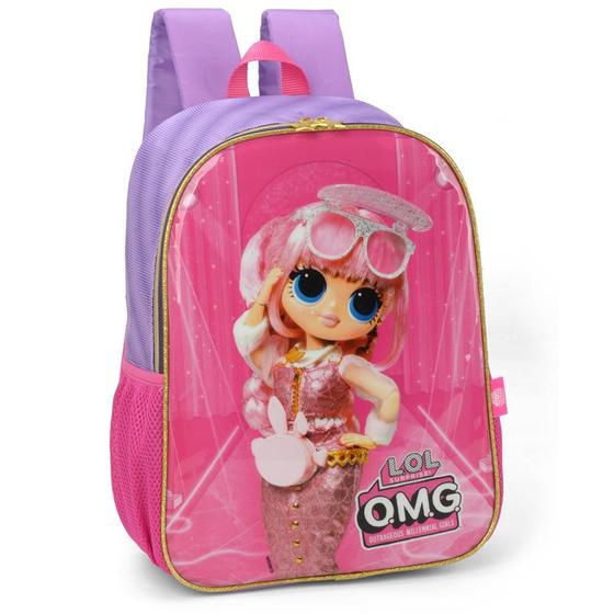 Imagem de Mochila de Costas Luxcel OMG Lol Rosa