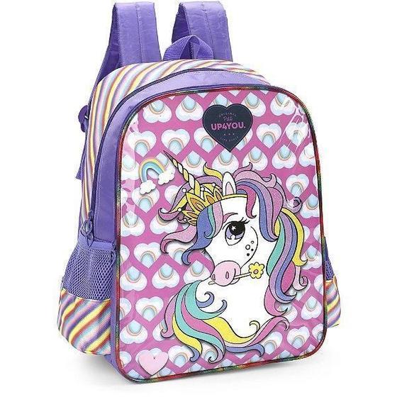 Imagem de Mochila De Costas Luxcel Up4You Unicórnio Colorido