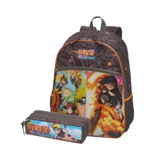 Imagem de Mochila de Costas Naruto Shippuden Escolar e Estojo Infantil