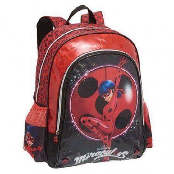 Mochila De Costas Pacific G Miraculous Power Vermelha/Preta Menor preço em Mochila De Costas Pacific G Miraculous Power Vermelha/Preta