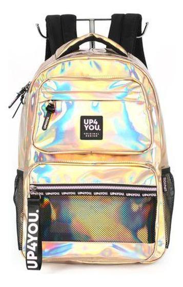 Imagem de Mochila De Costas Porta Notebook Holográfica Original Up4you - Luxcel