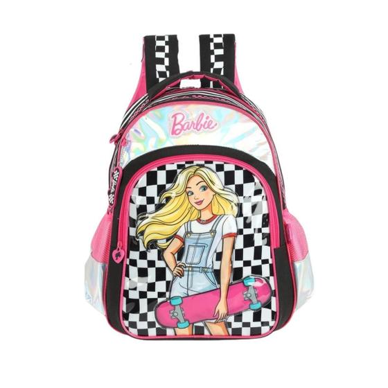 Mochila De Costas Preta Barbie Luxcel Bolsas e Mochilas para