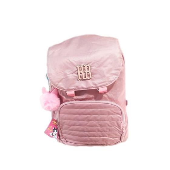 Imagem de Mochila De Costas Rb Rosa Com Pompom Rb2049
