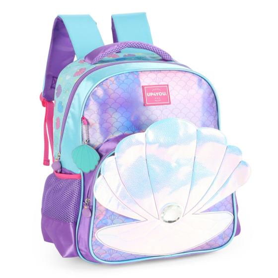 Imagem de Mochila de Costas Reforçada Violeta Ostra E Pérola Luxcel