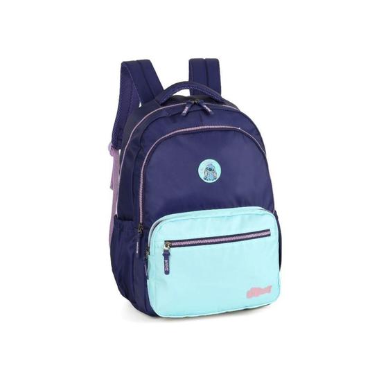 Imagem de Mochila De Costas Roxa Stitch Compartimento Laptop Disney - Maxlog Importacao E Exportacao Ltda