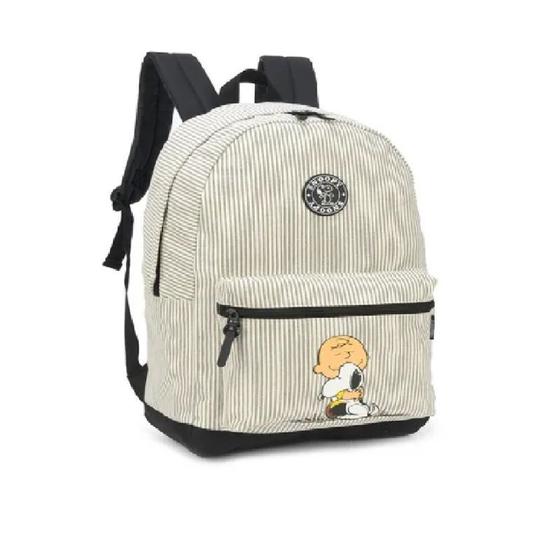 Imagem de Mochila de Costas Snoopy Charles Brown Peanuts Bege Original