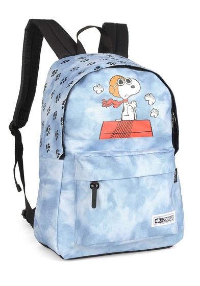 Imagem de Mochila de Costas Snoopy Peanuts Aviador Azul Céu Original