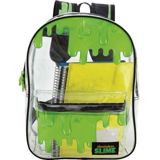 Imagem de Mochila De Costas Transparente Slime Green