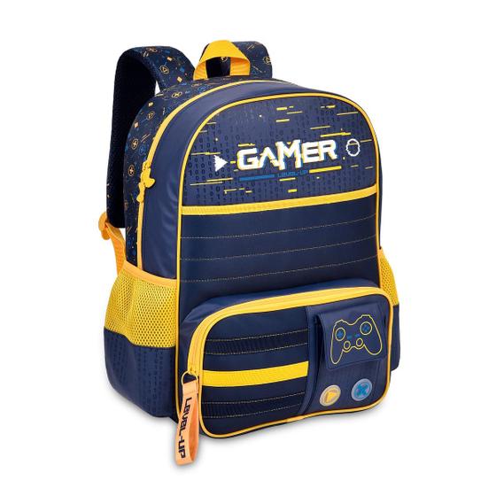 Imagem de Mochila de Costas Video Game Bolsa Escolar Meninos Gamer Premium