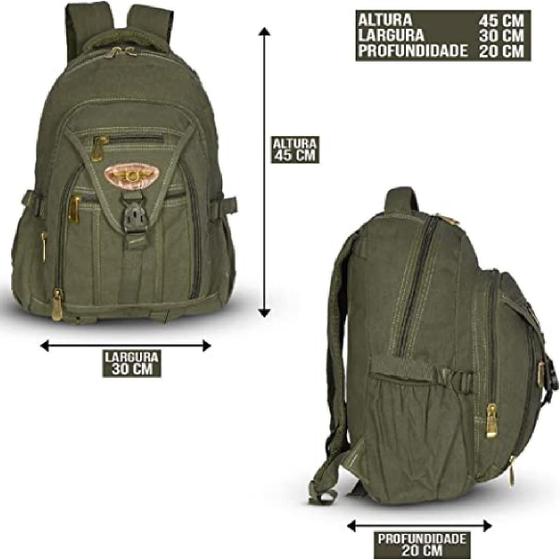 Mochila De Lona Ja9606 - Plat1 Imagem de Mochila De Lona Ja9606