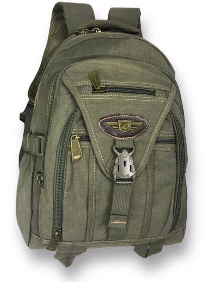 Imagem de Mochila de Lona Kvn Unissex Despojada Amplo Espaço Interno