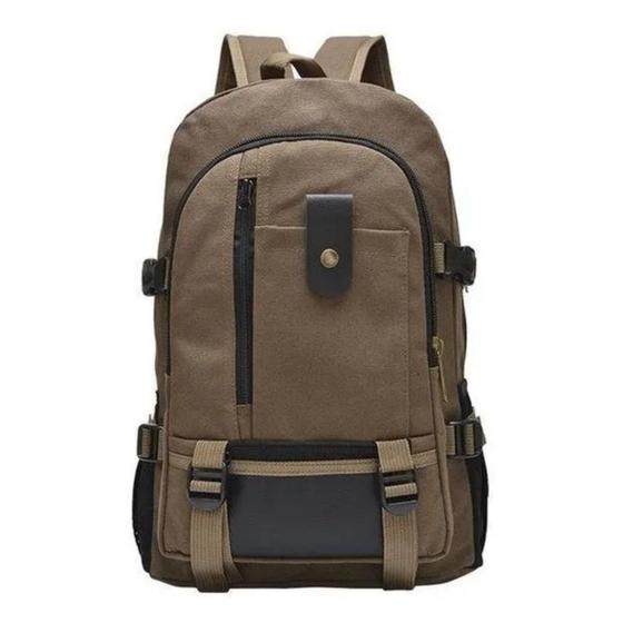 Imagem de Mochila de Lona Masculina Feminina Escolar Trabalho Casual QL096