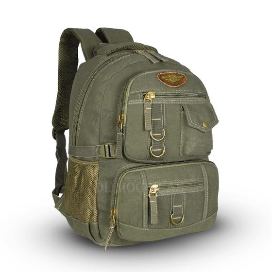 Mochila De Lona Reforçada Masculina Feminina Escola Trabalho Menor preço em Mochila De Lona Reforçada Masculina Feminina Escola Trabalho