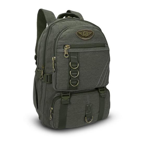 Mochila De Lona Reforçada Unissex Trabalho Escola Dia A Dia Menor preço em Mochila De Lona Reforçada Unissex Trabalho Escola Dia A Dia