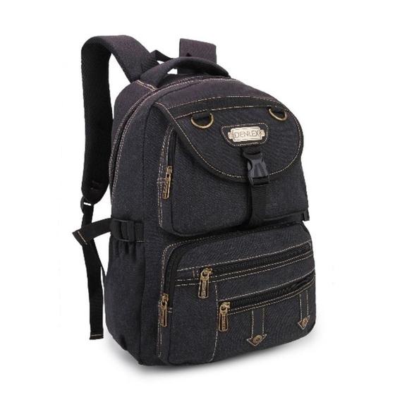 Imagem de Mochila De Lona Resistente Canvas Para Notebook Denlex 0837