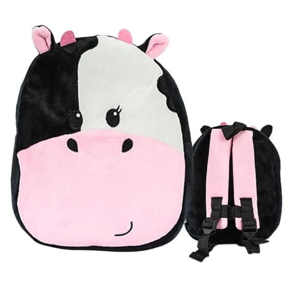 Imagem de Mochila de Pelucia Infantil Turminha Animal Vaquinha - Unik