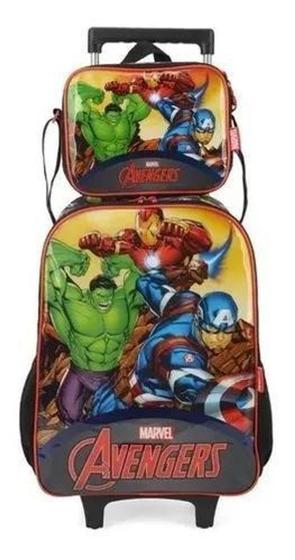 Mochila De Rodas Avengers Infantil+lancheira Térmica Ic38002 - Marvel Luxcel Menor preço em Mochila De Rodas Avengers Infantil+lancheira Térmica Ic38002 - Marvel Luxcel