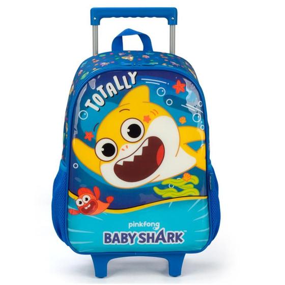 Imagem de Mochila de Rodinha Baby Shark Totally Azul - Luxcel