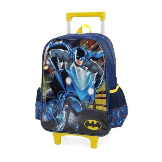 Imagem de Mochila de Rodinha Batman DC Escolar Infantil Meninos