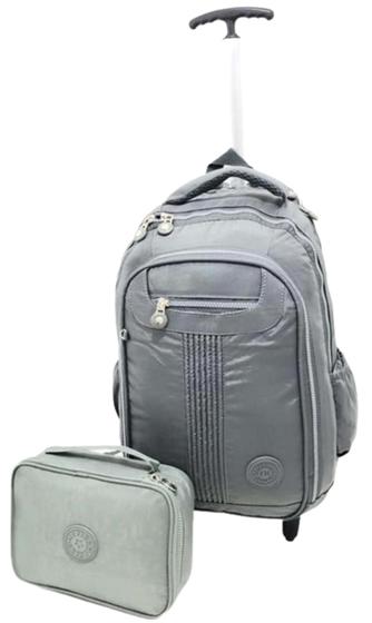 Mochila De Rodinha E Estojo Juvenil Masculino Escolar Menor preço em Mochila De Rodinha E Estojo Juvenil Masculino Escolar