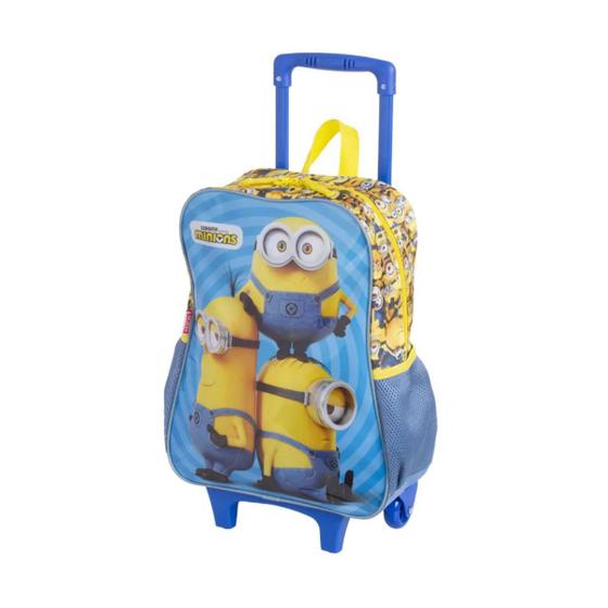 Imagem de Mochila de Rodinha Grande Minions M Azul