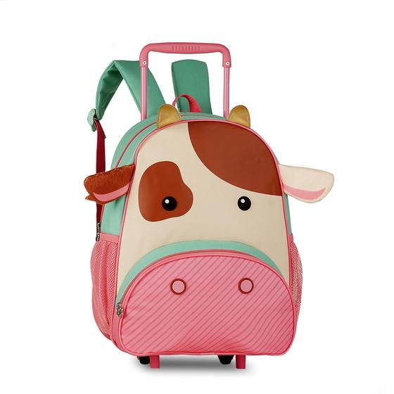 Imagem de Mochila De Rodinha Infantil 38cm Escolar Animais Clio Pets