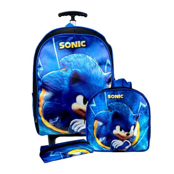 Mochila de Rodinha Infantil Masculina Escolar kit Lancheira - Mochila ...