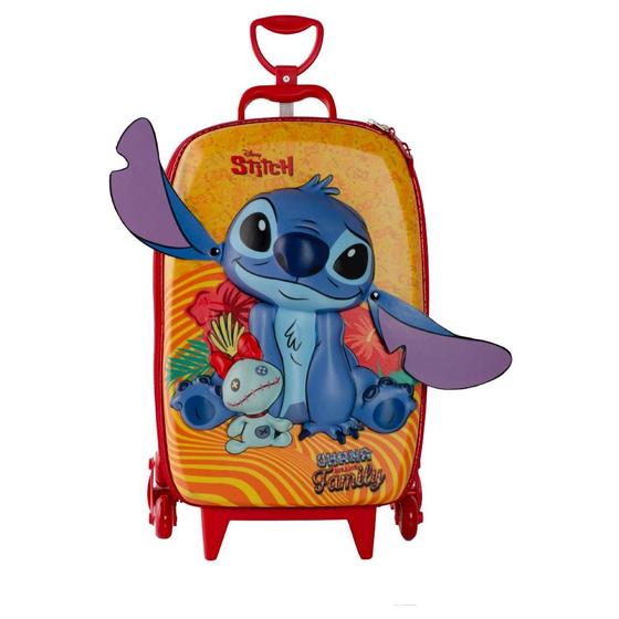 Imagem de Mochila de Rodinhas 3D Maxtoy Stitch Tropical Colorido