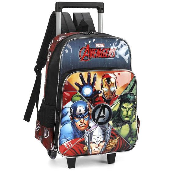 Imagem de Mochila de Rodinhas Com Alça Luxcel Avengers Preto