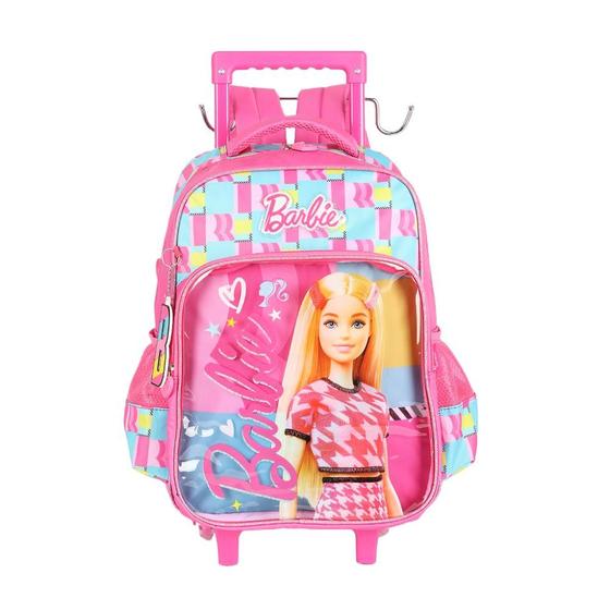 Imagem de Mochila de Rodinhas Com Alça Luxcel Barbie Pink