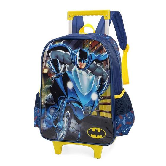 Imagem de Mochila de Rodinhas Com Alça Luxcel Batman Azul