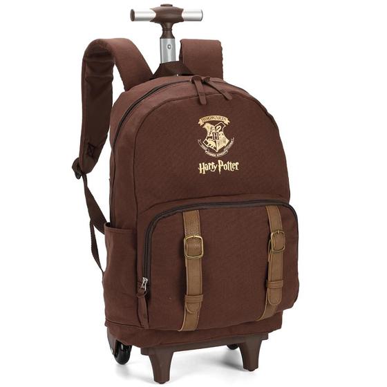 Imagem de Mochila de Rodinhas Com Alça Luxcel Happy Potter Marrom
