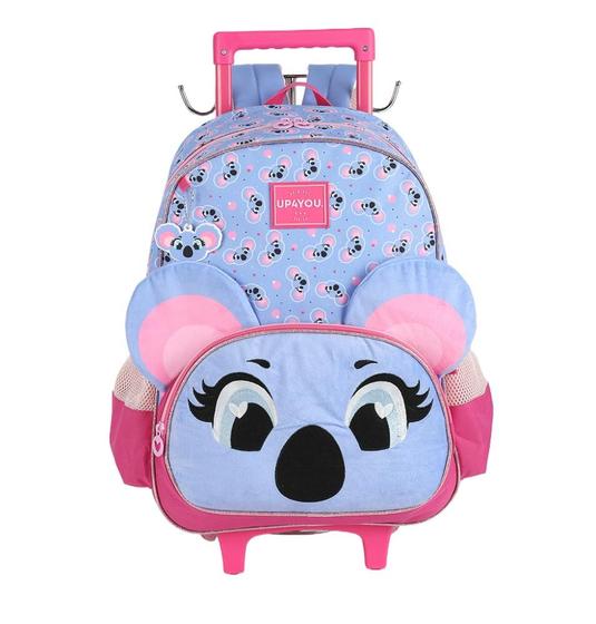 Imagem de Mochila de Rodinhas Com Alça Luxcel UP4You Coala Violeta