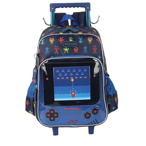 Imagem de Mochila de Rodinhas Com Alça Luxcel Up4You Gamer Azul