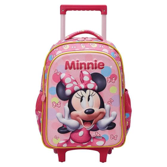 Imagem de Mochila de Rodinhas Escolar 16 Minnie com Relevo Xeryus