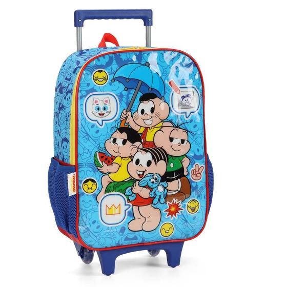 Imagem de Mochila De Rodinhas Escolar Infantil Turma Da Mônica Luxcel