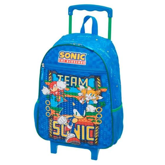 Imagem de Mochila De Rodinhas Escolar Sonic Squad Team ul - Pacific