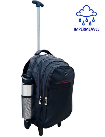 Mochila de Rodinhas Executiva Universitária Notebook Viagem Trabalho Menor preço em Mochila de Rodinhas Executiva Universitária Notebook Viagem Trabalho