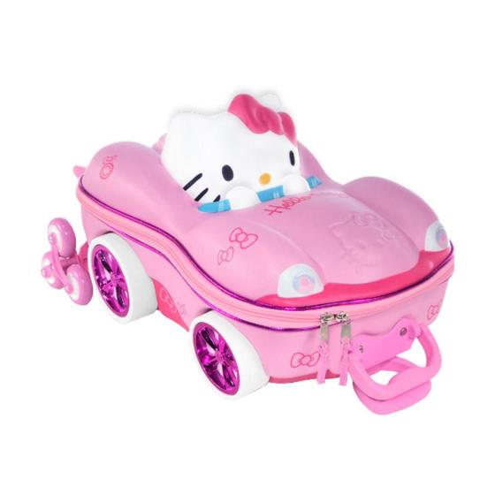 Imagem de Mochila de Rodinhas Hello Kitty Carro Escolar Infantil 3D