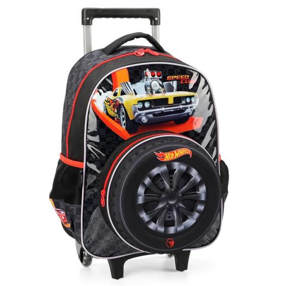 Imagem de Mochila De Rodinhas Hot Wheels Speed Club Preto Luxcel